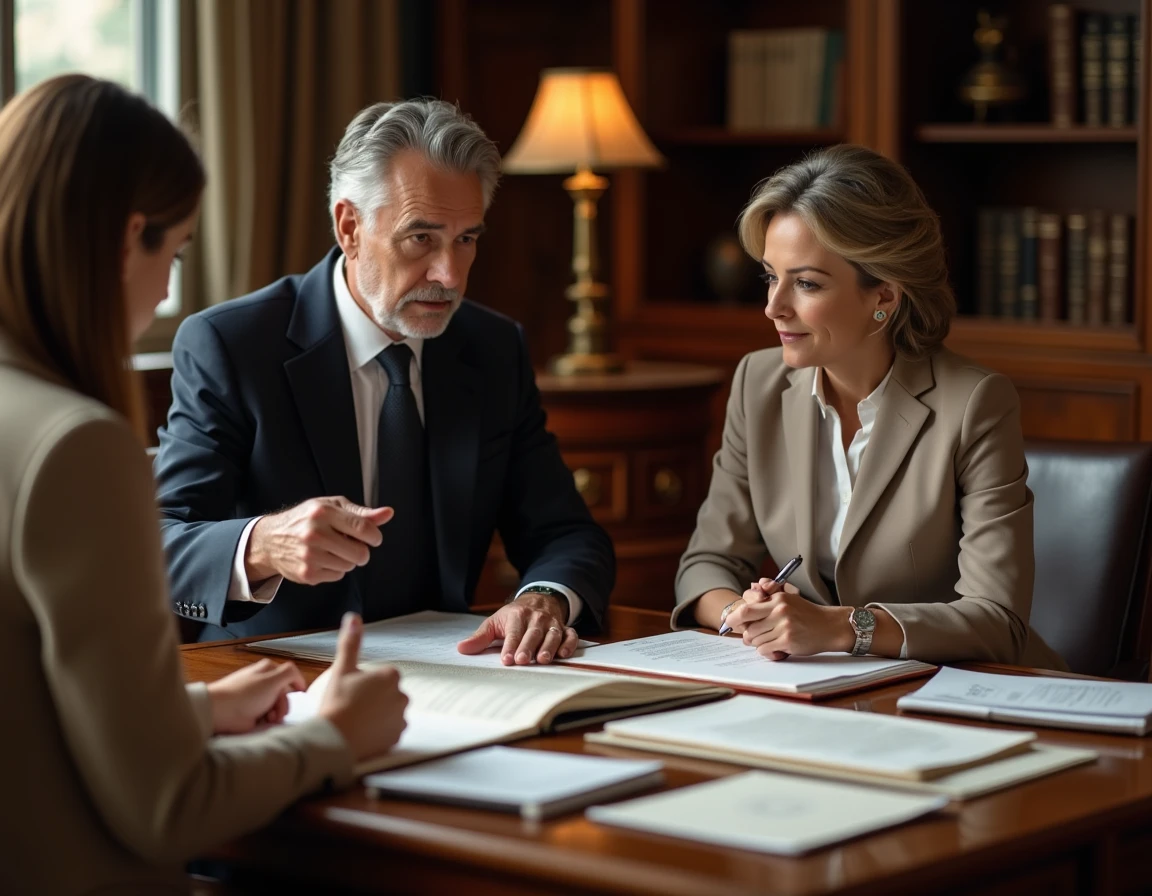 Notaire parisien conseillant une cliente sur la fiscalité d'une résidence secondaire